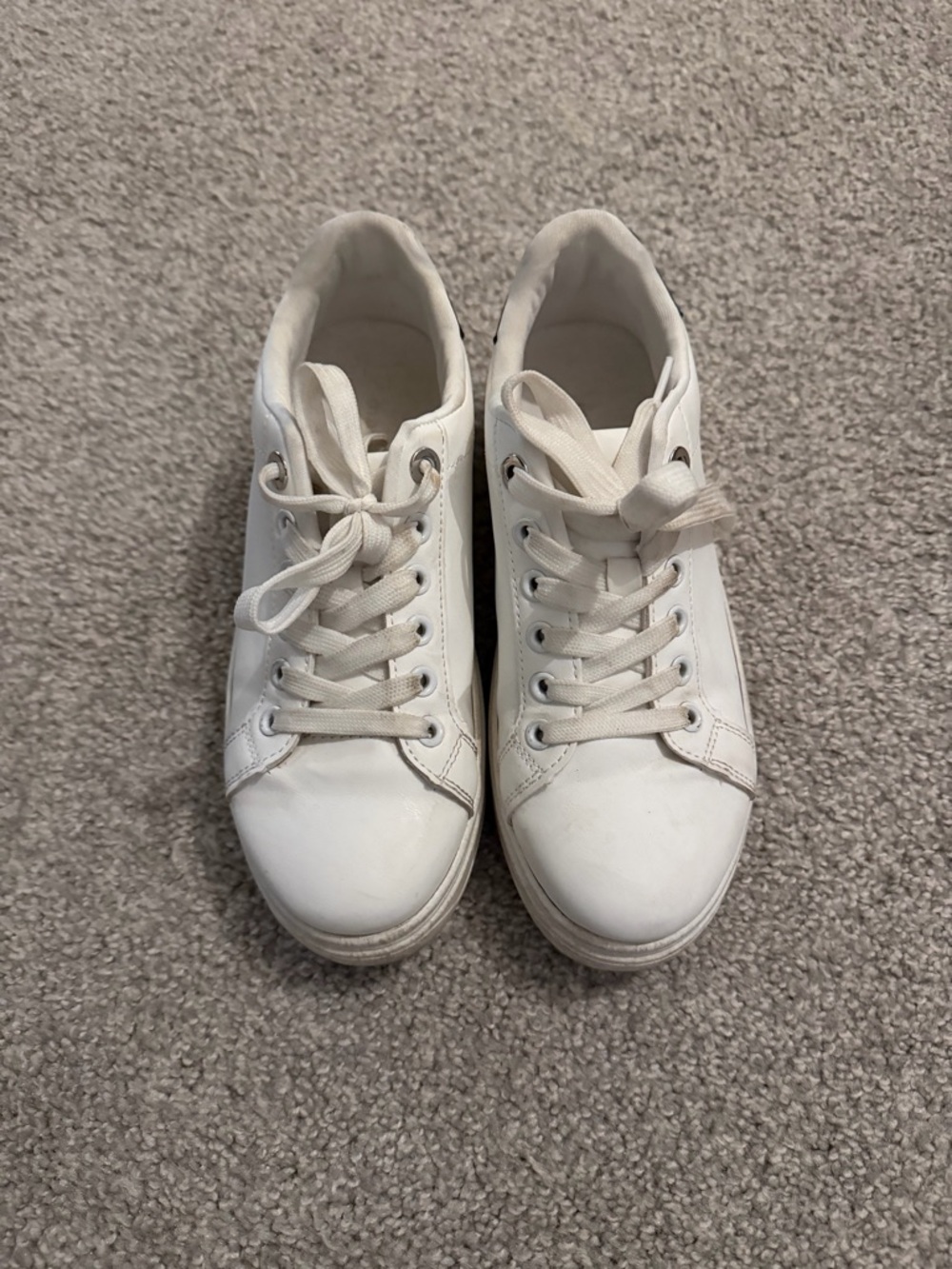 Madden Girl White Low-Top Sneakers